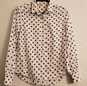 J.CREW Polka Dot Top
